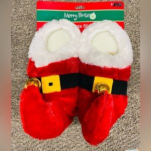 New with tags Kids Santa Slippers M (13-1).
